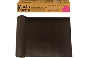 MastaPlasta Original Self-Adhesive Leather Repair Patch - Dark Brown 120 x 30cm (47 x 12in). Instant Upholstery-Quality Scratch and Tear Repair for Sofas, Car Seats, DIY, Craft
