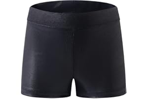 Naiyafly Girls Dance Shorts Toddler Kids Gymnastics Shorts Girls Sparkle Ballet Dance Tumbling Athletic Bottoms Dancewear Shorts Hot Pants 2-12 Years