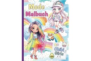 Mode Malbuch für Mädchen ab 7 Jahren - Cooles Manga Anime Ausmalbuch mit 50 Chibi Models als Geschenk für Kinder und Teenager: Topmodel Malbuch auf ... / Kawaii / Fashion Styles und Mangas lieben