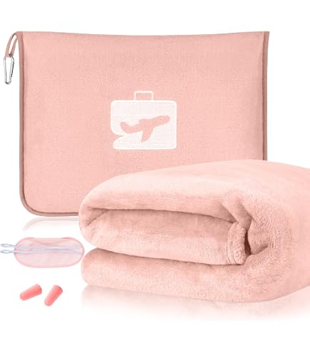 Couverture De Voyage 2 En 1 Avec Oreiller - 150x200cm - Doudoune Douce Pour Avion, Train