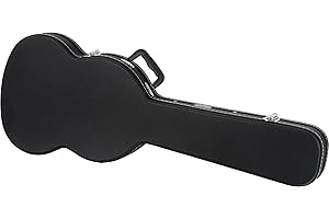 ROCKTILE E-Gitarrenkoffer Double Cut Style (gepolsterter Gigbag, integriertes Innenfach, abschliessbar, Gesamtlänge: 102cm) Schwarz