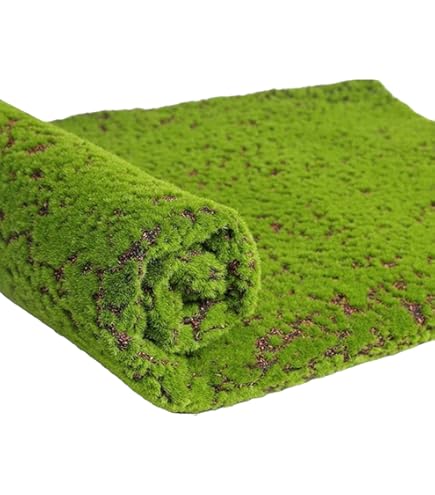 Scenografia Presepi Tappeto Muschio Sintetico Per Presepi - Verde, 50x70cm, Effetto Prato Naturale Fondale Presepe Effetto Erba