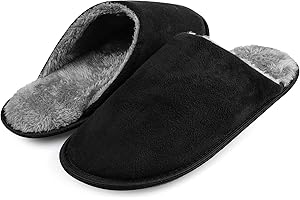 riemot Chausson Homme Pantoufles en Mousse à Mémoire de Forme Chaussons d'Intérieur Extrêmement Confort et Chauds Pantoufle homme hiver pour La Maison