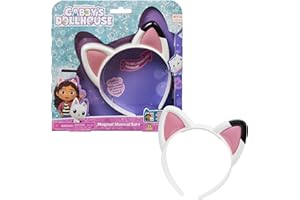 GABBY'S DOLLHOUSE Gabby’s Dollhouse, Magical Musical Cat Ears with Lights, Music, Sounds and Phrases, Kids’ Toys for Ages 3 and above