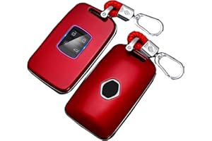 SILUOHAKE Carcasa para llave Renault de fibra de carbono carcasa de llave de coche para Renault Koleos Kadjar Megane Captur Espace 4 botón funda cubre llave