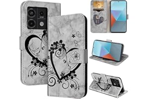 CASAFUNY Funda para Xiaomi Redmi Note 13 Pro 5G, Carcasa Protectora Libro Leather Redmi Note 13 Pro 5G Funda Flip Magnético Carcasa para Xiaomi Redmi Note 13 Pro 5G, Negro