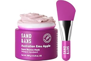 Sand & Sky Super Bounce – maska na twarz dla super elastycznej skóry – z australijską maską nawilżającą Glow Berries