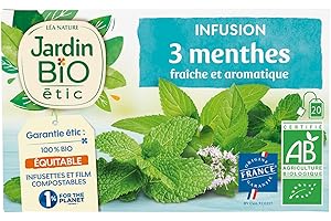 OKOIUM Jardin BiO étic - Infusion Menthe 3 Menthes - 20 Unité (Lot de 1)