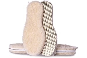 ‎SULPO SULPO 2 Paare Kinder - Einlagen - Weiche, warme Einlagen mit Oberseite aus Schafwolle - Unterseite aus PU-Schaum, mit Aluminiumisolierung - Thermo-Einlegesohlen für kaltes Wetter