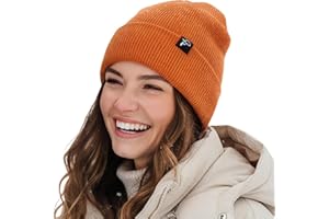 TOP-EX DryKnit™ Unisex Winter Beanie Hat for Men Women with Warm Fleece Lining, 100% Waterproof & Windproof for Rain, Snow, Cold Wet Weather
