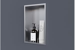 Nicchia da parete NT203010X BERNSTEIN - 20 x 30 x 10 cm - colore selezionabile, Colore:Acciaio satinato