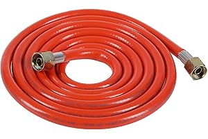 ROTHENBERGER Industrial Propangasschlauch Gasschlauch 2,5m Länge, Anschluss: 2 x G 3/8 L, EN 1327, Druck: 2 MPa (20 bar), 5 mm, 032201E