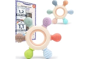 Okonkn gryzak dla niemowląt, pomoc przy ząbkowaniu, BPA-Free, silikonowe akcesoria dla chłopców i dziewczynek, zabawka dla niemowląt od 4 miesięcy+