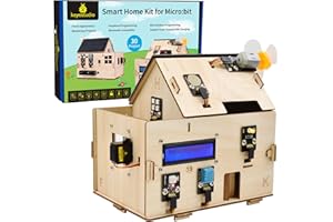 KEYESTUDIO BBC Micro:bit IoT Smart Home Starter Kit para Microbit V2 con 13 proyectos Tutoriales en PDF (Microbit no Incluido), Makecode y Python para BBC Micro bit programable