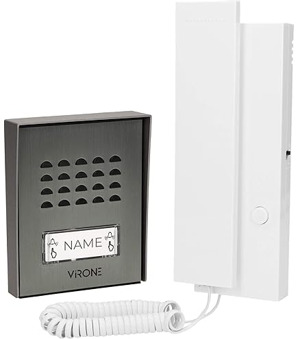 Vimar Kit Citofono 2 Fili Plus - Unità Audio, Placca Monofamiliare, Cornetta Con 2 Pulsanti, Alimentatore - Foto 11