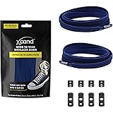 Xpand No Tie Shoelaces - Flat Elastic Laces with Adjustable Tension | 30 colors | Slip-on Any Shoes. Perfect for marathon and