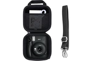 RIYADAone Hartschalen Schutzhülle Tasche Geeignet für INSATX mini 12 / INSTAX mini 11 Sofortbildkameras (Charcoal Gray)
