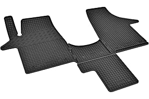 ‎Z4L Passgenaue Gummifußmatten passend für VW T5 Transporter/Caravelle/Multivan ab 2003 bis 2015 | 2 Sitzer + Tunel