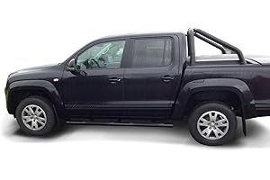 HANSEN STYLING PARTS Schwarze Trittbretter Schwellerrohre ø 100mm mit Teilegutachten - nur passend für Double Cab~