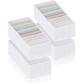 ROW&amp;LINE&reg; - Organizer Set - 11 Extra Pockets for T-Shirts, Sweaters and Underwear - Fabric Organizer Boxes - Durable and Wash
