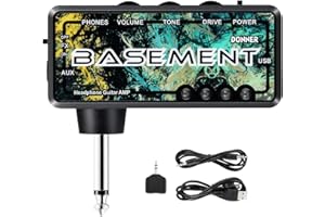 Donner Basso Cuffia Amplificatore Basement USB Ricaricabile Mini Amplificatore portatile Cuffia per Basso Chitarra