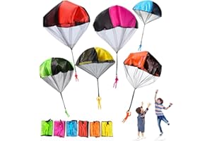 Taiyyi 6 Stück Fallschirm Spielzeug,Fallschirm Spielzeug für Kinder,KinderOutdoor Flying Toys Geschenke, Outdoor Fallschirm Wurfspiel