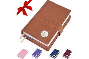 GALILEO® Double AA Big Book Cover & 12 Steps & 12 Traditions | Medallion Holder | AA Gift | Alcoholics Anonymous | PU Leather | AA Book Covers for Hardcover (Plain/Coin Pocket/Tan)
