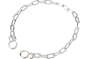 Merriway BH02252 Link Type Basin Chain with S Hook, 300mm (12 inch) - Chrome Plated