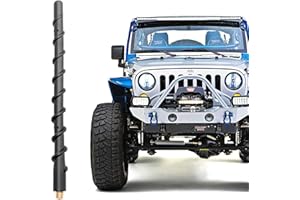VOFONO Antenna a spirale da 9 pollici per Jeep Wrangler JK JKU JL JLU Rubicon Sahara Gladiator (2007-2019)