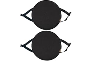 UYEOCO Cojín redondo para silla Cojín redondo para asiento, 1/2/4pcs Cojín redondo para taburete alto Cojín redondo antideslizante para silla con correas elásticas Hebillas ( Color : 3# , Size : 2PCS_30CM/11