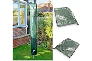 Hyfive Rotary Washing Line Cover Clothes Line Cover 1.8m Heavy Duty Fabric Garden Washing Line Cover to Protect Clothes Line Weatherproof Protection Cover for Rotary Washing Line