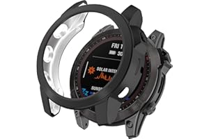 Chofit Fundas compatibles con Garmin epix Pro (Gen2) de 51 mm, funda protectora chapada en TPU para epix Pro (Gen2) de 51 mm (no para 42 mm/47 mm) (negro)