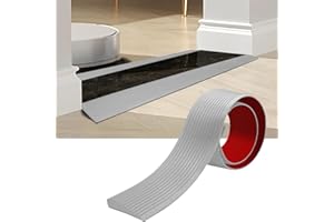GQKWBTK Threshold Ramps Self-Adhesive Rubber Wheelchairs Ramp Rubber Threshold Ramp for Doorways, Bathrooms, Supermarkets, Wheelchair,Scooter Stroller (Gray, 7.5cm x 1.5cm x 1m)
