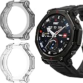 ToVioc Case for Amazfit T-Rex 3 Pro 48 mm Flexible TPU [2 Pieces] | Anti-Scratch, All-Inclusive Protective TPU Shell for Amaz