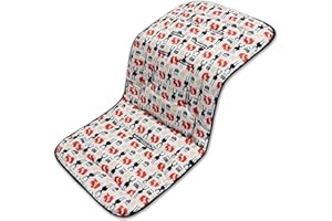 HAOZAIKEJI Universal Baby Stroller Cushion Thickened Pushchair Seat Liners Breathable Cotton Seat Liners Washable Car Seat Insert for Pushchair Pram Stroller Buggy Maxi Cosi