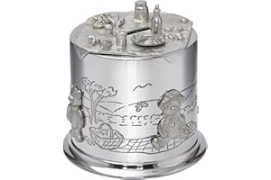 Wentworth Pewter - Teddy Bears Picnic Pewter Money Box, Baby Gift, Keepsake