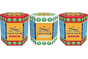 YEPPLO Tiger Balm 2 x Czerwony i 1 x Biały - zestaw 3 sztuk