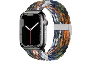 TINICR Ersatzarmband Kompatibel mit Apple Watch Armband 49mm 45mm 44mm 42mm, Elastisches Verstellbares Geflochtenes Nylon Solo Loop Sport Armbänder für iWatch Ultra/SE/9/8/7/6/5/4/3/2/1 Herren Damen