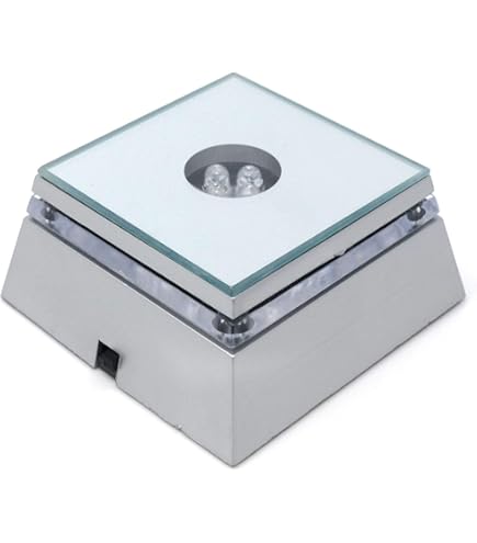 Vegena 2 stuks led-sokkel hout, led-display basis, led-lichtvoet USB