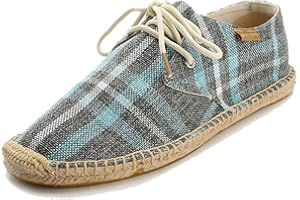 Alexis Leroy Lace Up Alpargatas de Lona para Hombre Espadrillas Slip on
