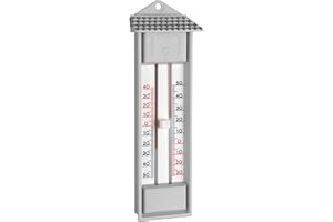 TFA Dostmann thermomètre analogique Maxima-Minima, 10.3014.14, résistant aux intempéries, blanc