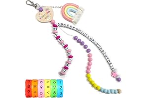 wenweo Schultüte Füllung, Einschulung Mädchen, Schulkind 2025 Mädchen, Rechenkette Schultüte Füllung, Schulanfang Geschenke für Mädchen