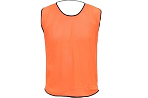 PROSTYLE SPORTS Pack of 10 Sports Training Bibs Football Rugby Hockey Netball Cricket Volleyball Vests Soccer Sports Club (7 Sizes 13 colours))