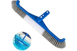 SOPHISTICATE Piscine Tête de Brosse, Brosse Nettoyage 45 cm avec Poils en Caoutchouc, Extrémités Incurvées Nettoyage pour Piscine, Spa, Baignoires, Murs, Carrelage, Planchers