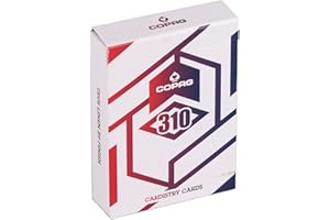 COPAG 310 Alpha Edition Cardistry Cards - Red, Poker Size, Double Backed For Flourishes, Supreme Handling, Great Gift For Magicians & Cardists