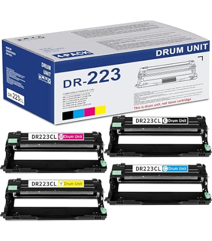 New 4 Pack DR223 Drum Unit for Brother HL-L3270CDW MFC-L3710CW MFC-L3770CDW