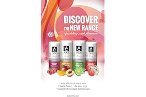 WOWBOXME Aqua Carpatica Flavours Sparkling 24 x 330ml (Mixed Variety Pack)