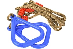 Huairdum Gimnasio Anillo Gimnasio, Swing Fitness Ring Ajustable, un par de niños Ajustables de plástico Swing Gym Fitness Exercise Sports Anillo Colgante con Cuerda para niños Árbo
