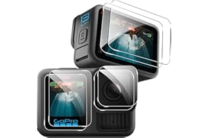 Effcotuo Protector de Pantalla para GoPro Hero 13 Black Cristal Templado de Vidrio Templado Ultra Claro Accesorio Protector de Lente para GoPro Hero 13 Black
