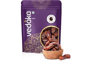 Amazon Brand - Vedaka Fresh Dates | 500 g | Khajur Dry Fruit | Naturally Packed with Nutrients | Healthy Snack | No Added Preservatives Or Additives | Hygienically Packed